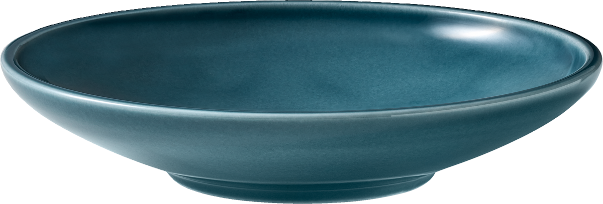 Plate deep round coupe PETROL BLUE 21cm