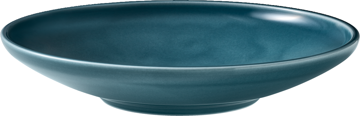 Plate deep round coupe PETROL BLUE 26cm