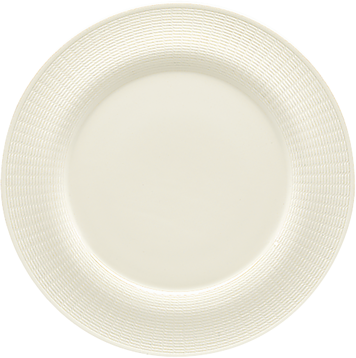 Plate flat round with rim embossed 20cm