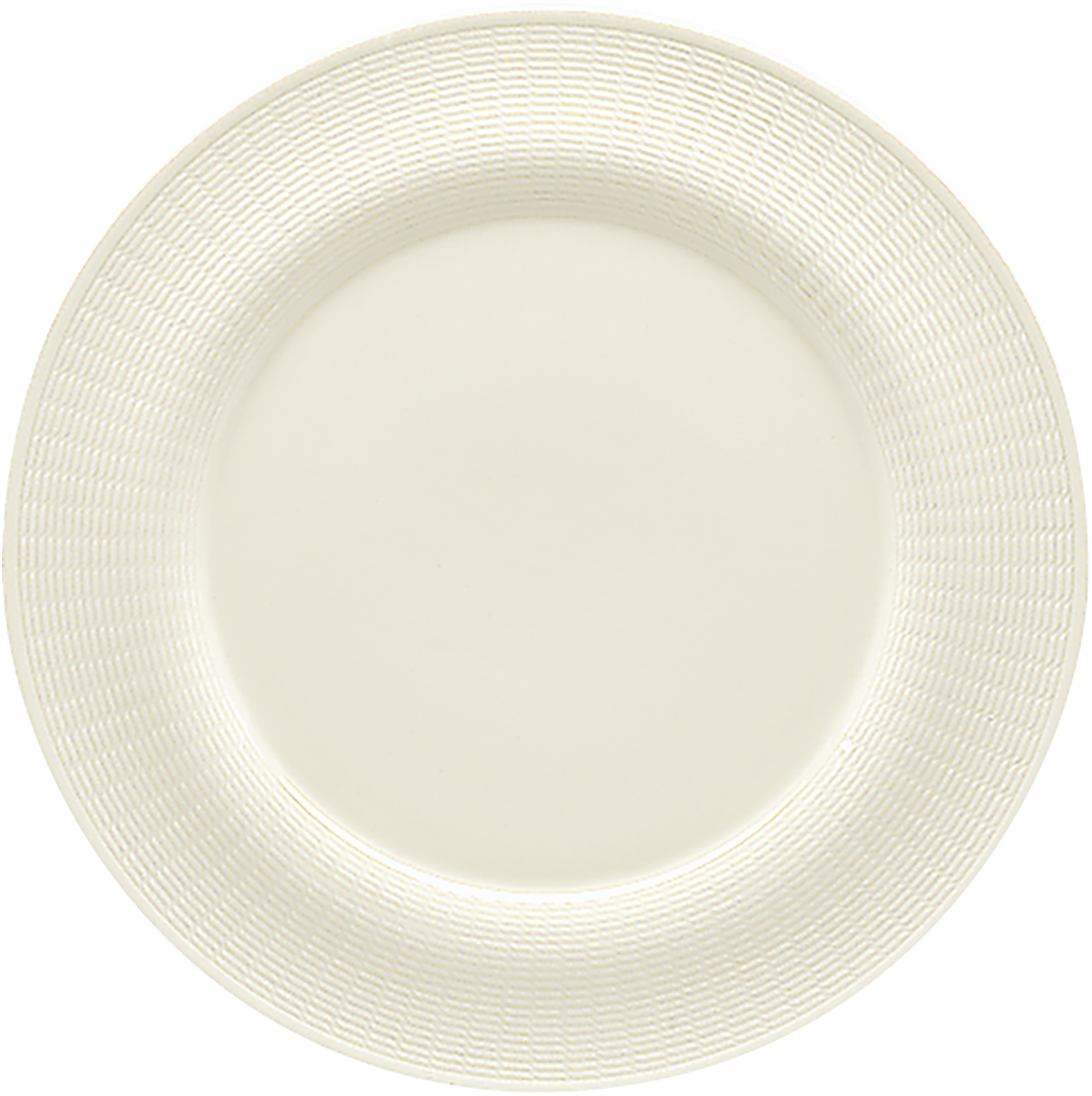 Plate flat round with rim embossed 24cm