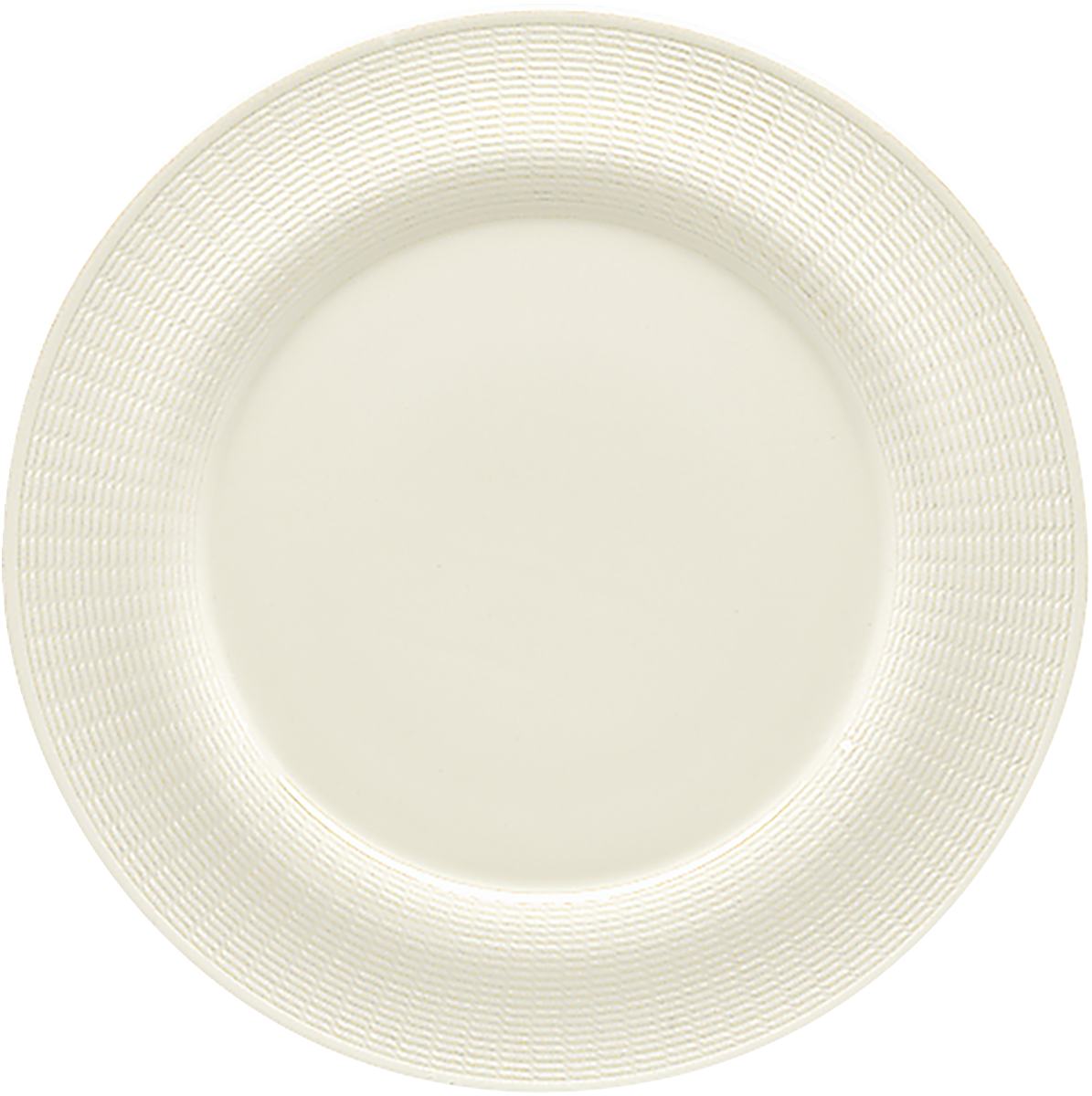 Plate flat round with rim embossed 27cm
