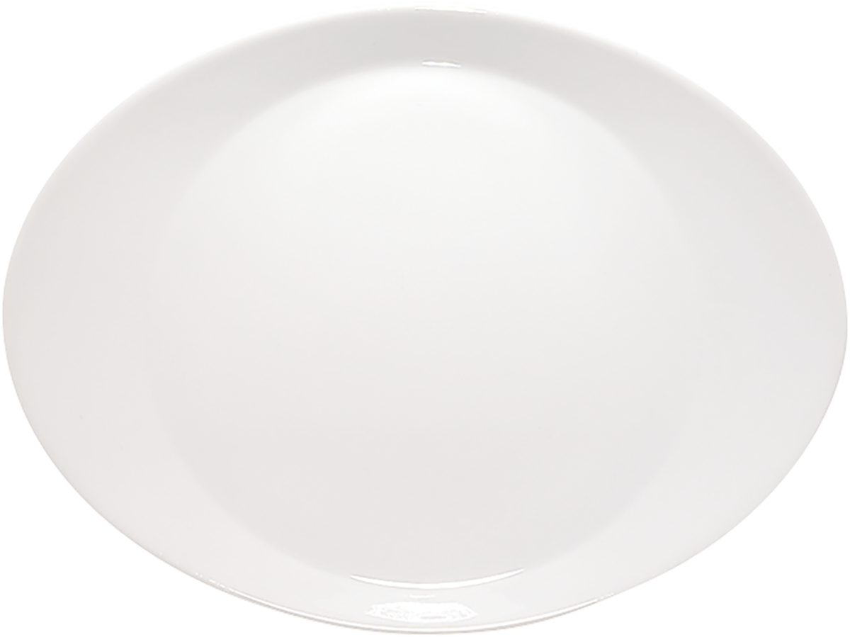 Plate flat oval 27cm
