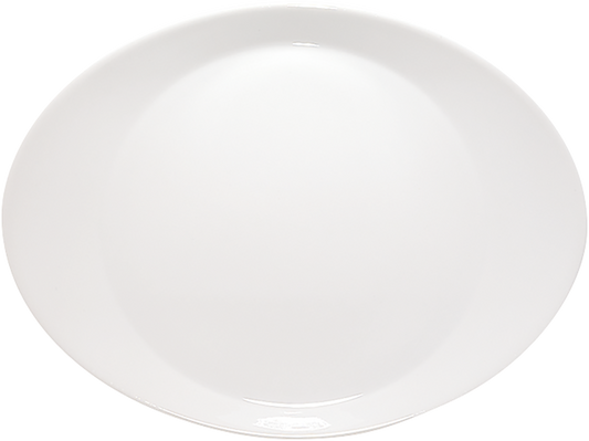 Plate flat oval 31cm