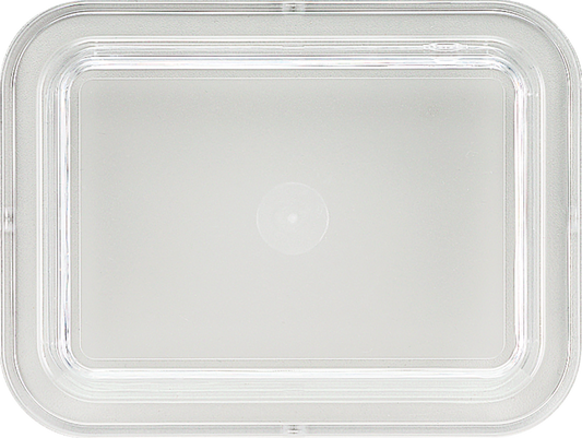 Plastic cover rectangular transparent 13x10cm