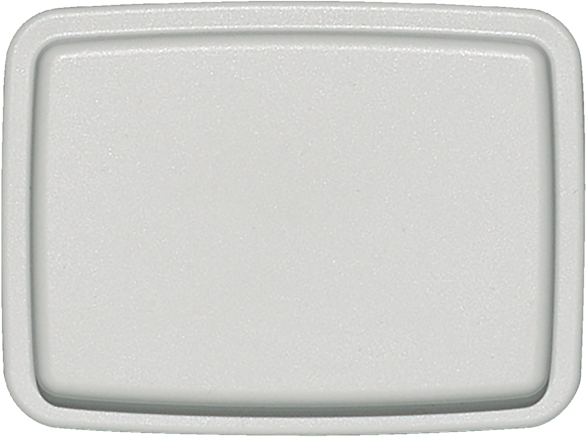 Plastic cover rectangular gray 12x9cm (160°C)