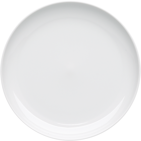 Plate half-deep round plain bottom 23cm