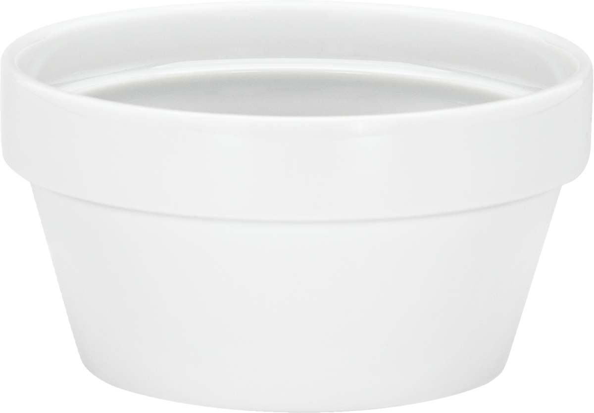 Soup bowl round stackable plain bottom 12cm/0.45l