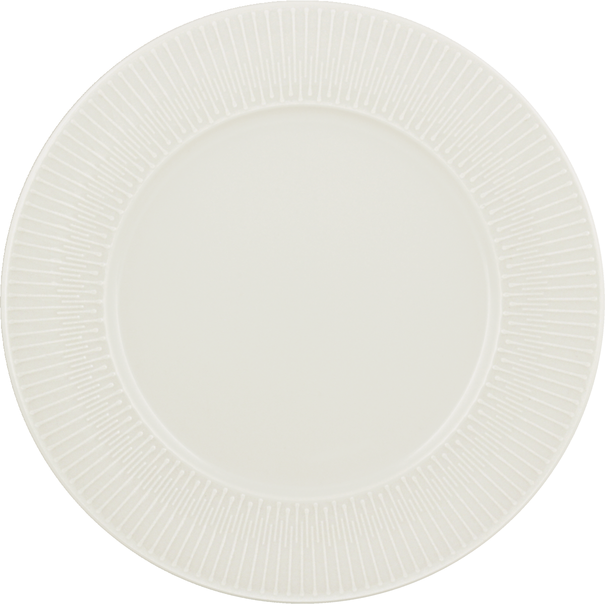 Plate flat round with rim embossed 23cm