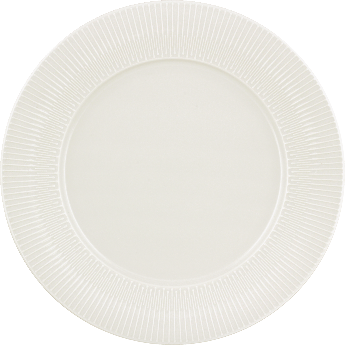 Plate flat round with rim embossed 26cm