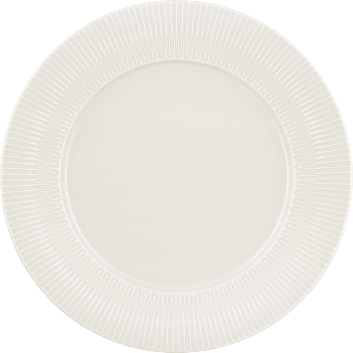 Plate flat round with rim embossed 28cm