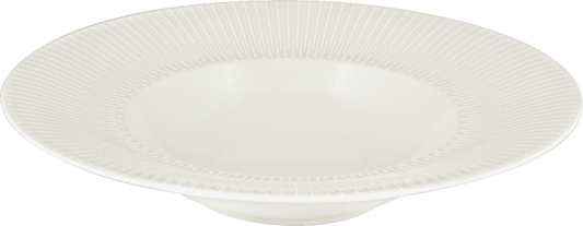 Plate deep round with rim embossed 24cm