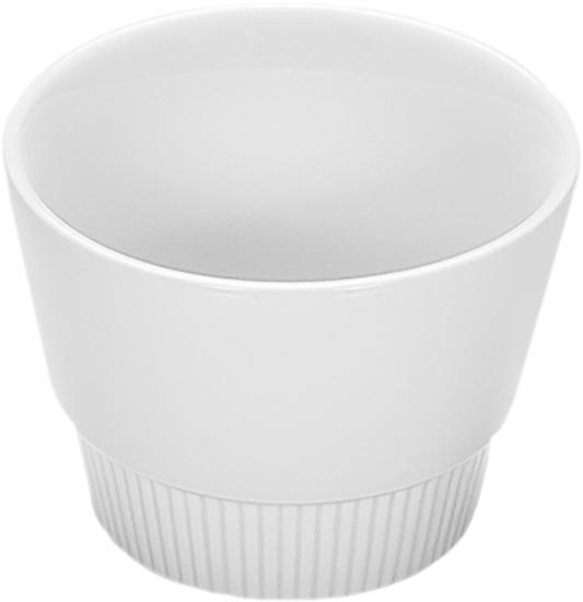 Bowl round stackable embossed 9cm/0.19l