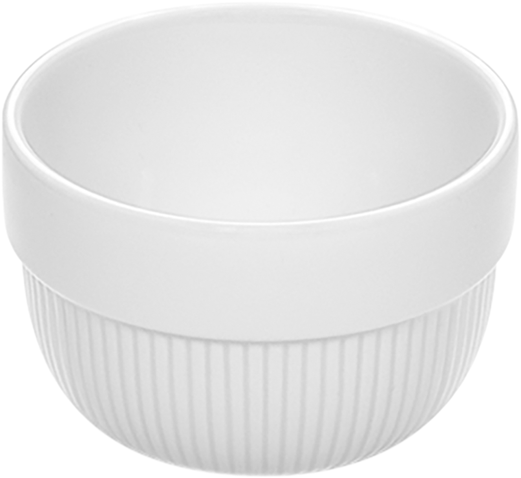 Bowl round stackable embossed 9cm/0.23l