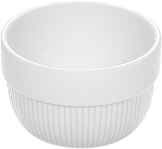 Bowl round stackable embossed 9cm/0.23l