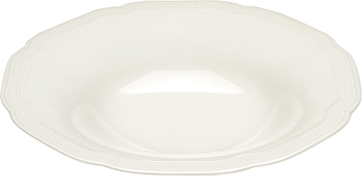 Plate deep round coupe embossed 28cm