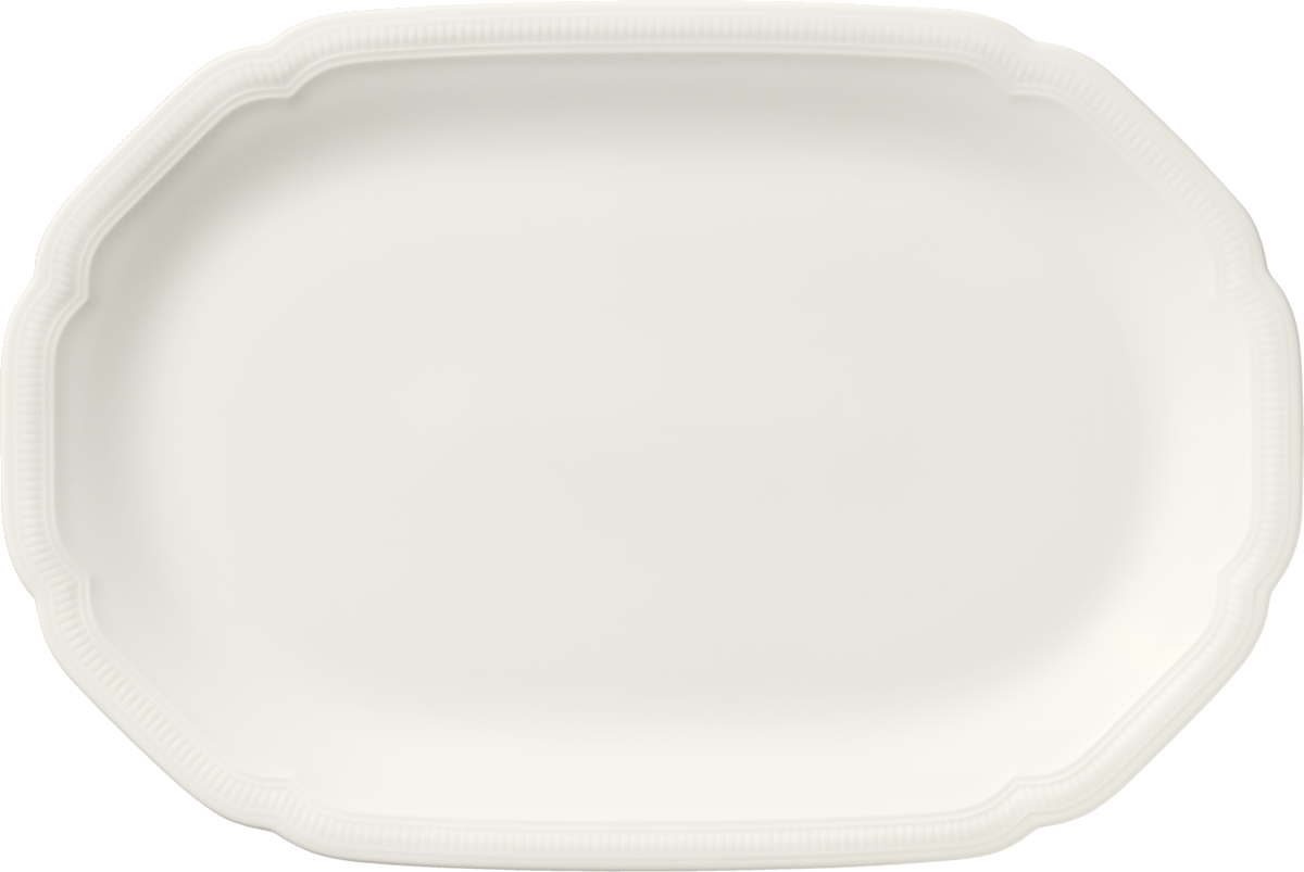 Platter oval coupe embossed 33x22cm