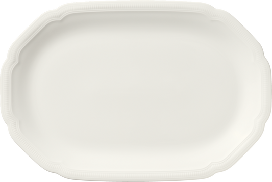 Platter oval coupe embossed 36x24cm