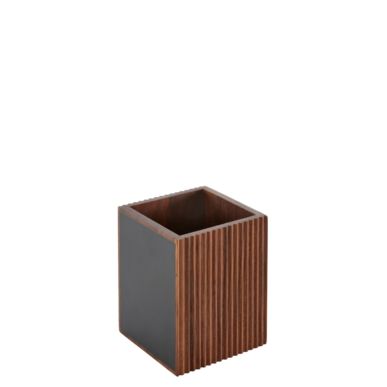Cutlery box wood (walnut) 11x11x13cm