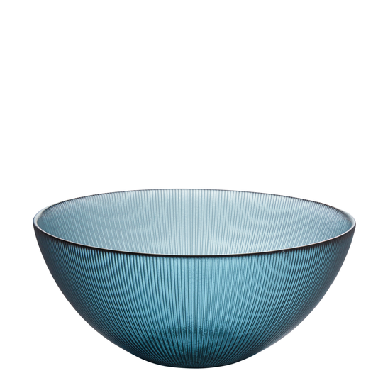 Glass Bowl L bluegreen H10,5cm