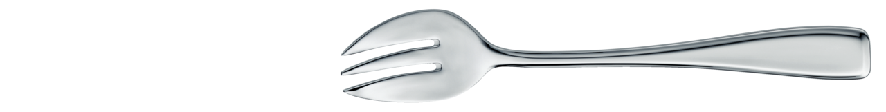 Oyster fork SOLID silverplated 149mm