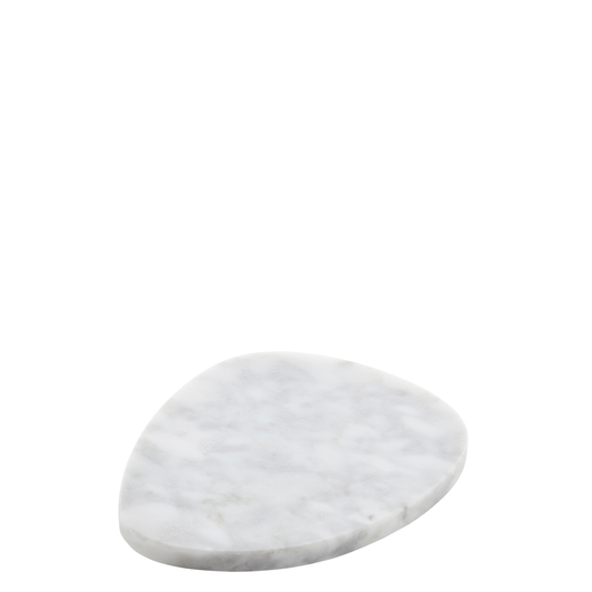 Plate marble white 13x11cm