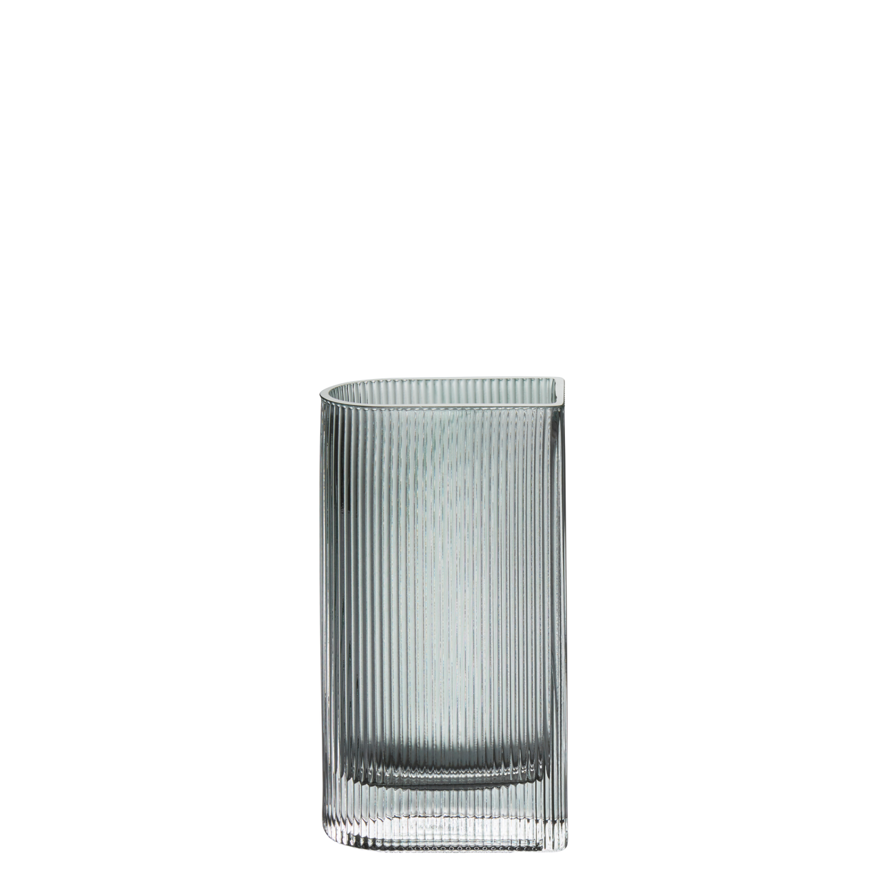 Vase glass celadon H20cm