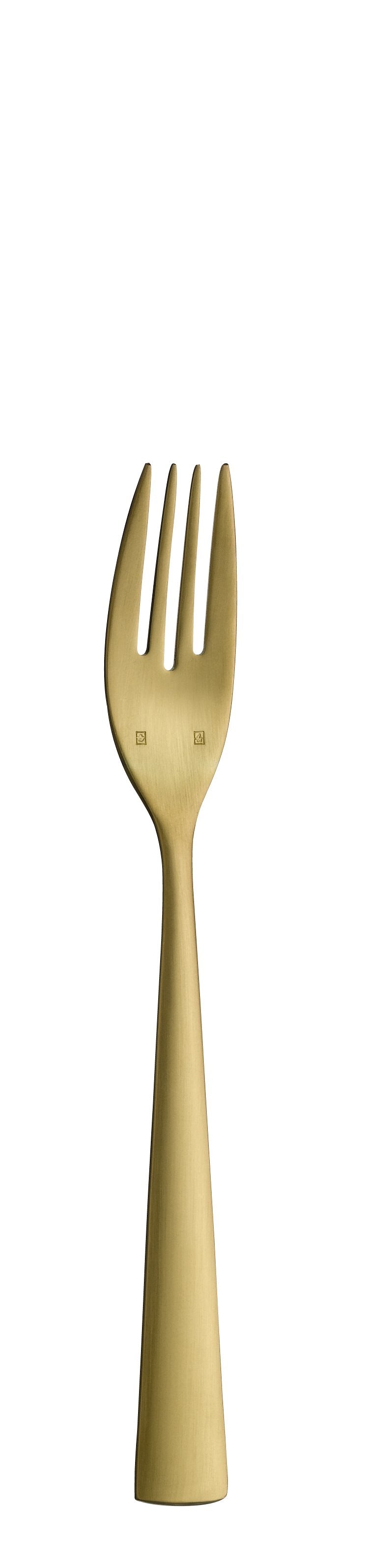 Fish fork ACCENT PVD gold brushed 179mm