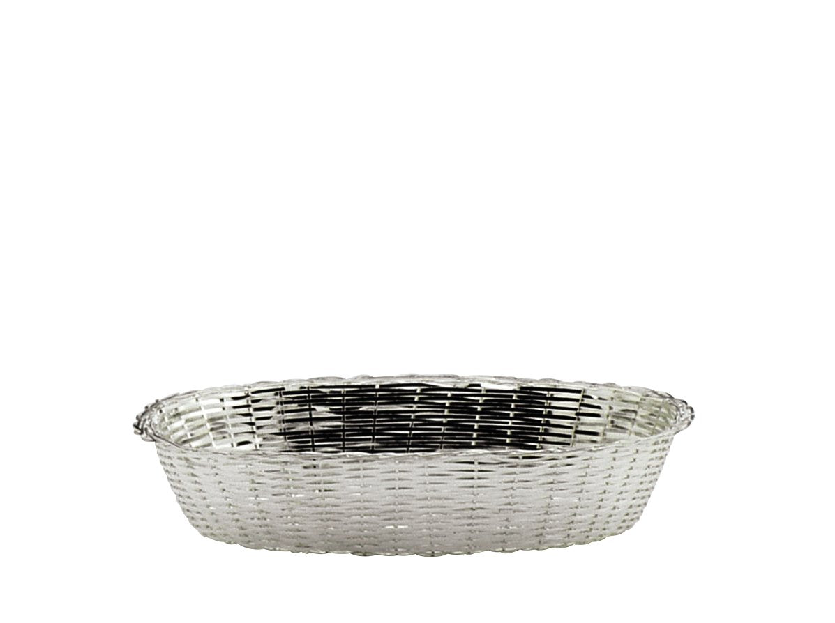 Bread basket, oval, silverplated, 18,8 x 13,5 cm