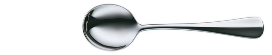 Round bowl soup spoon BAGUETTE silverplated 168mm