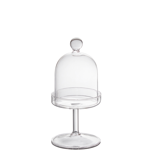 Cloche Glass on stand H17cm