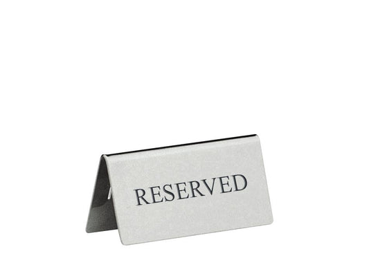 Reserved sign english