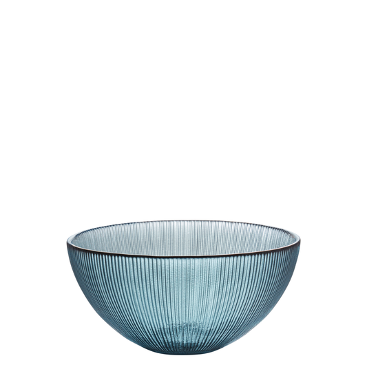 Glass Bowl M bluegreen H7.5cm