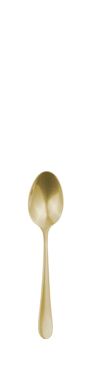 Coffee/tea spoon SIGNUM PVD pale gold stonewashed 136mm