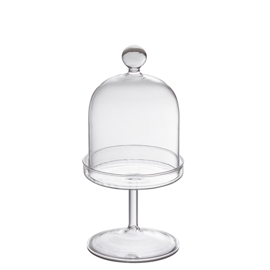 Cloche Glass on stand H21cm