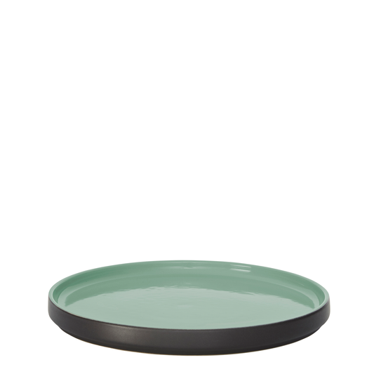Plate flat GEO green Ø22cm