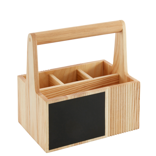 Cutlery box with handle wood (ashwood) 1