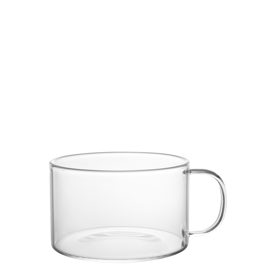 Glass with handle 200ml clear