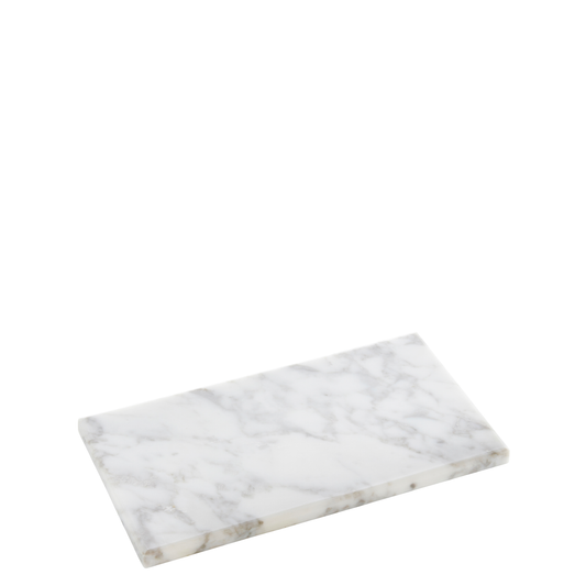 Plate marble white 23.5x13x 1.2cm