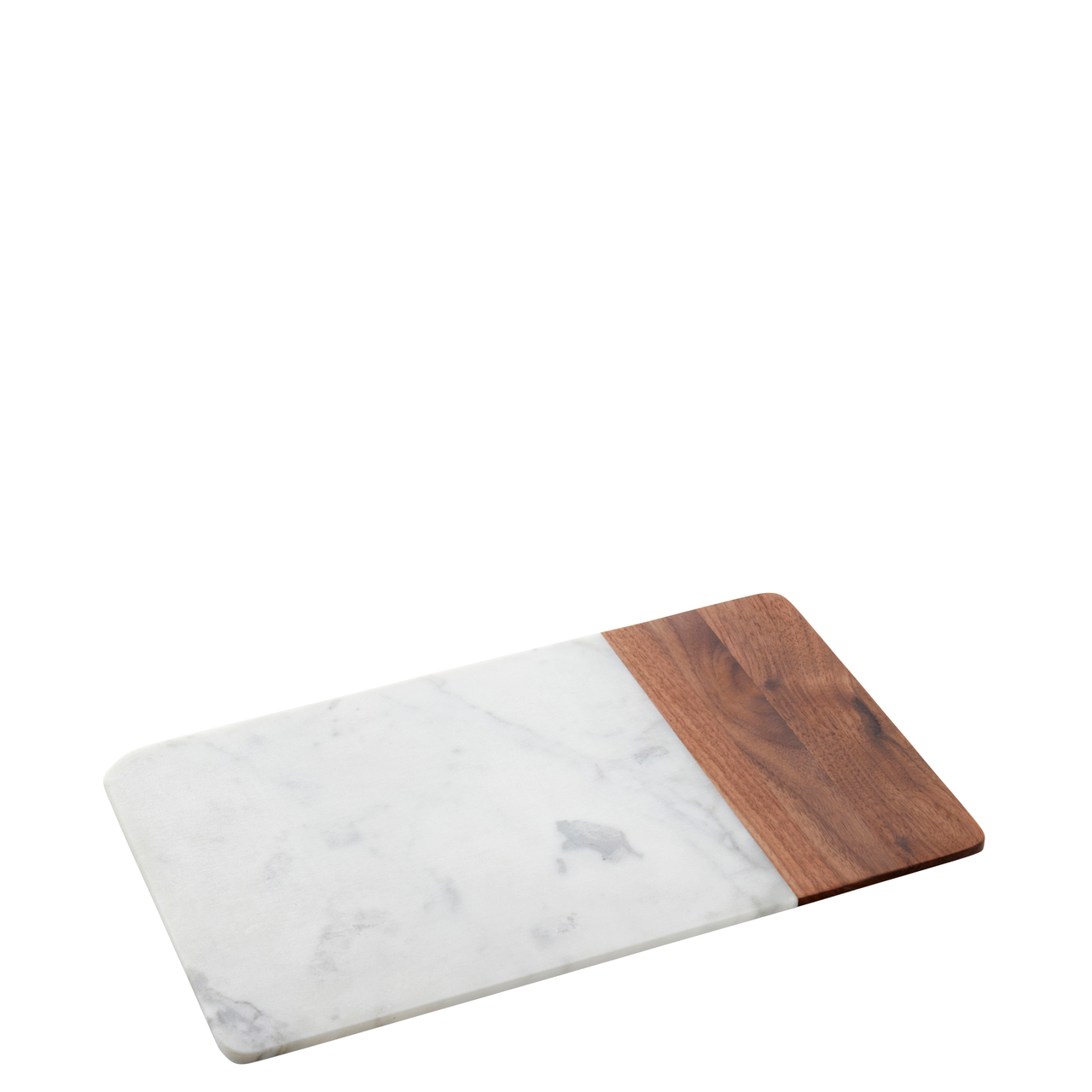 Board rectangular marble/wood 30.5x18.4x