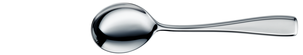 Round bowl soup spoon SOLID silver plated 170mm