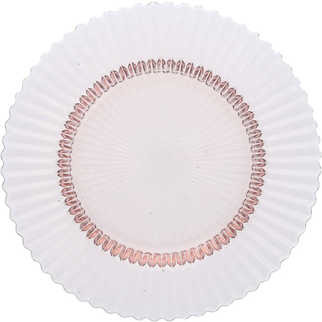 ARCHIE Glass Plate flat 21,5cm Pink