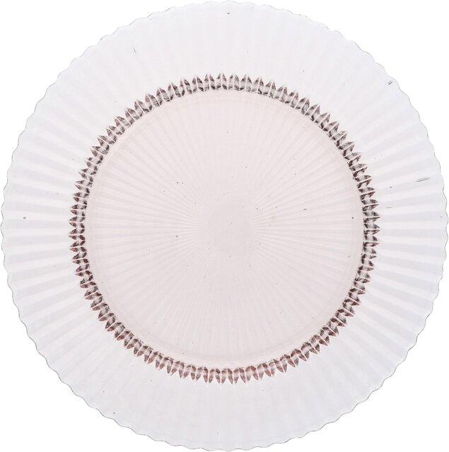 ARCHIE Glass Plate flat 27cm Pink