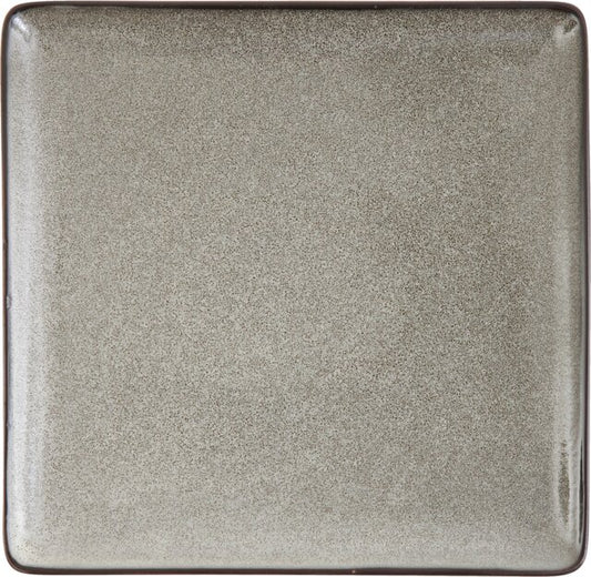 STON GRAY Plate flat square coupe 23cm