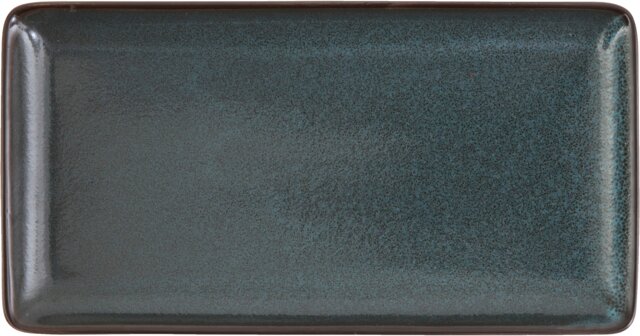 STON BLUE Platter rectangular coupe 23x12cm